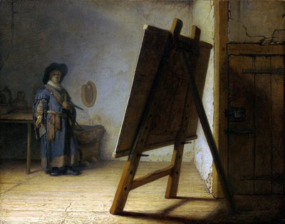 El artista en su estudio de Rembrandt van Rijn